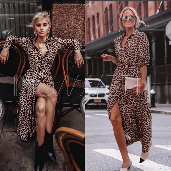 Zara Dresses & Skirts - BLOGGERS FAVORITE! Zara
 Leopard Printed XL
